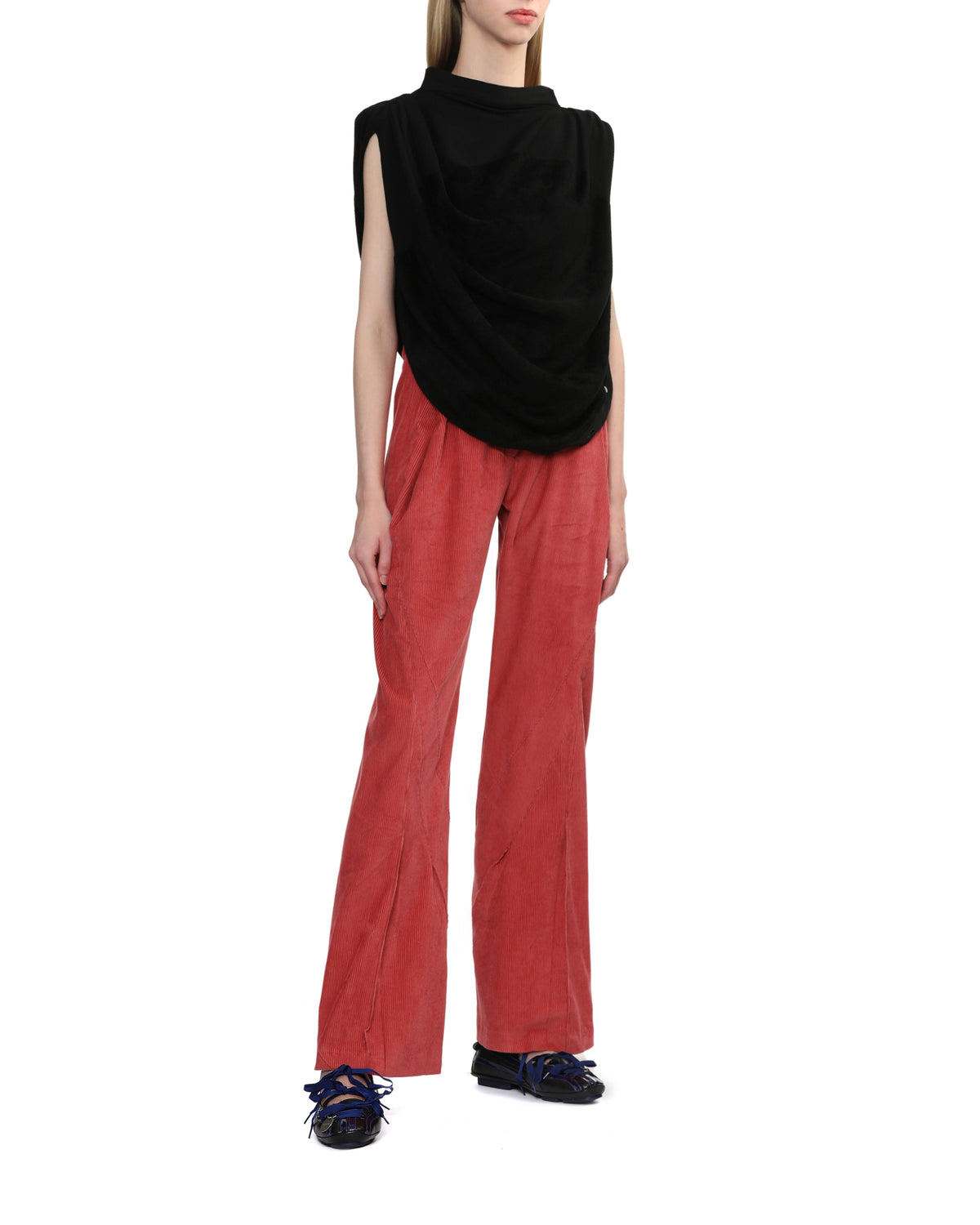 Asymmetric knitted top