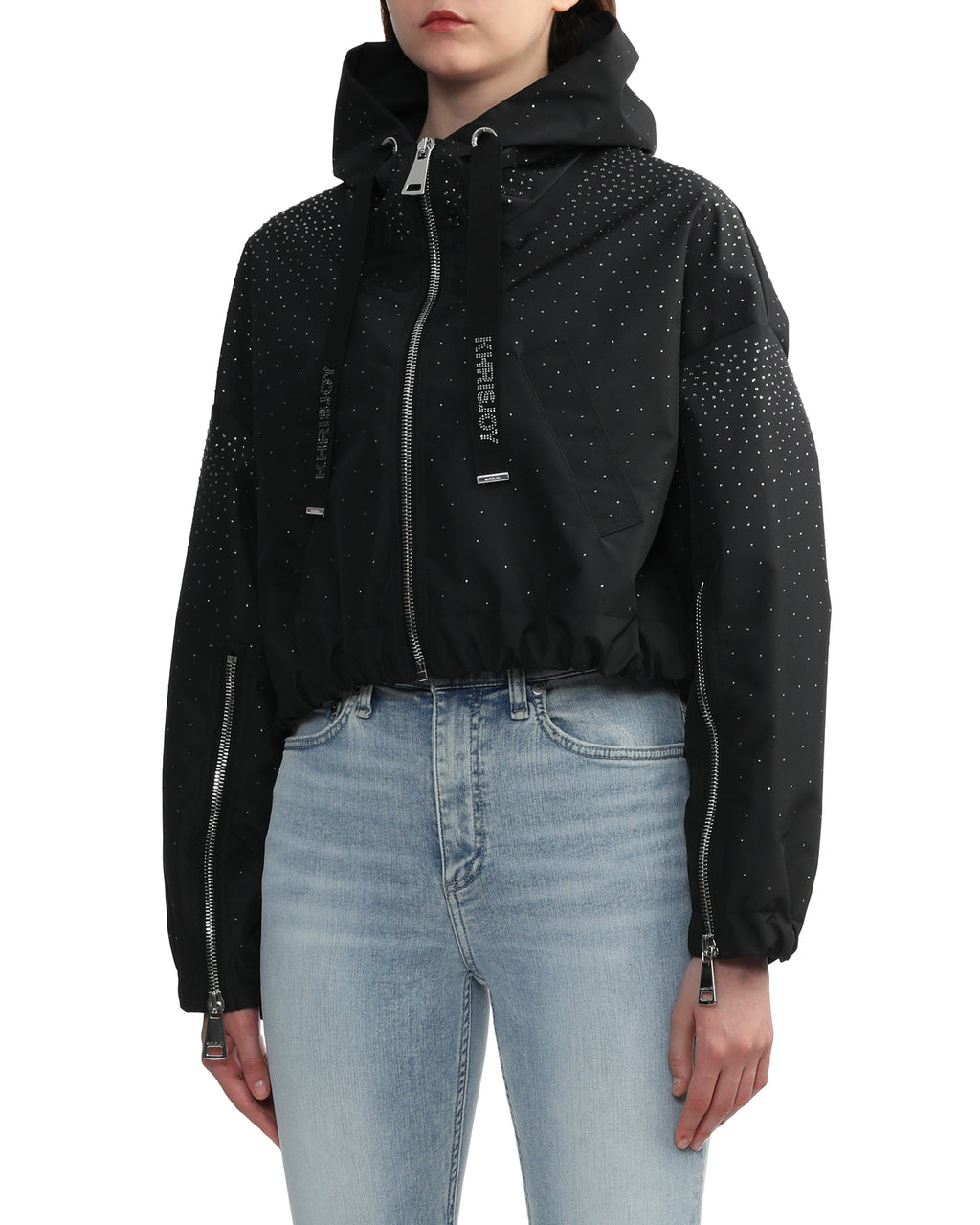 Giubbino crop Khris Strass jacket