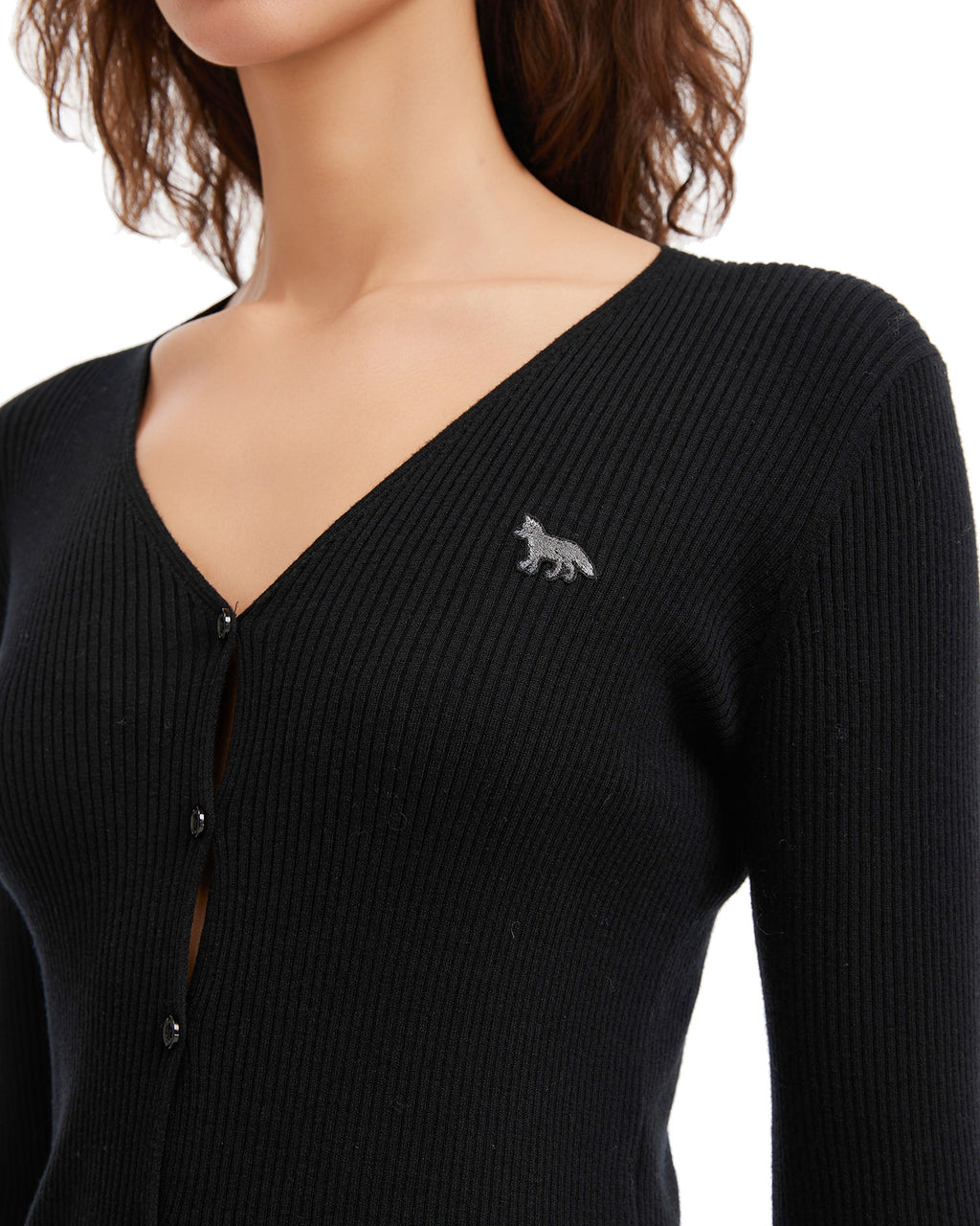 V-neck cardigan