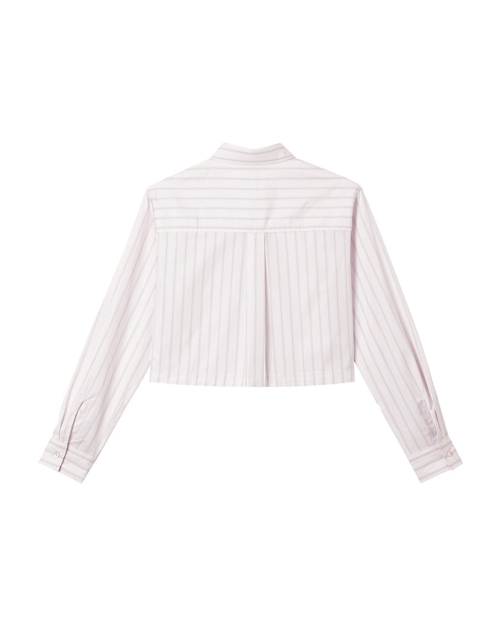 Striped cropped shirt