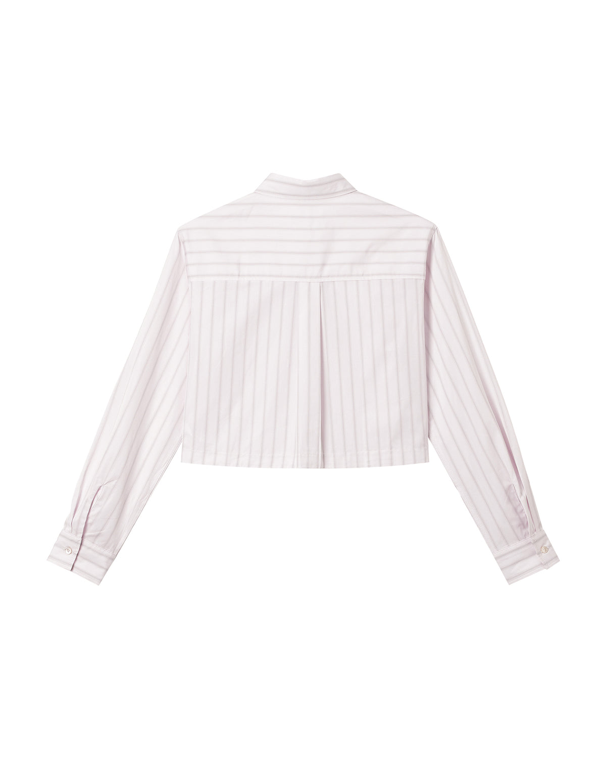 Striped cropped shirt