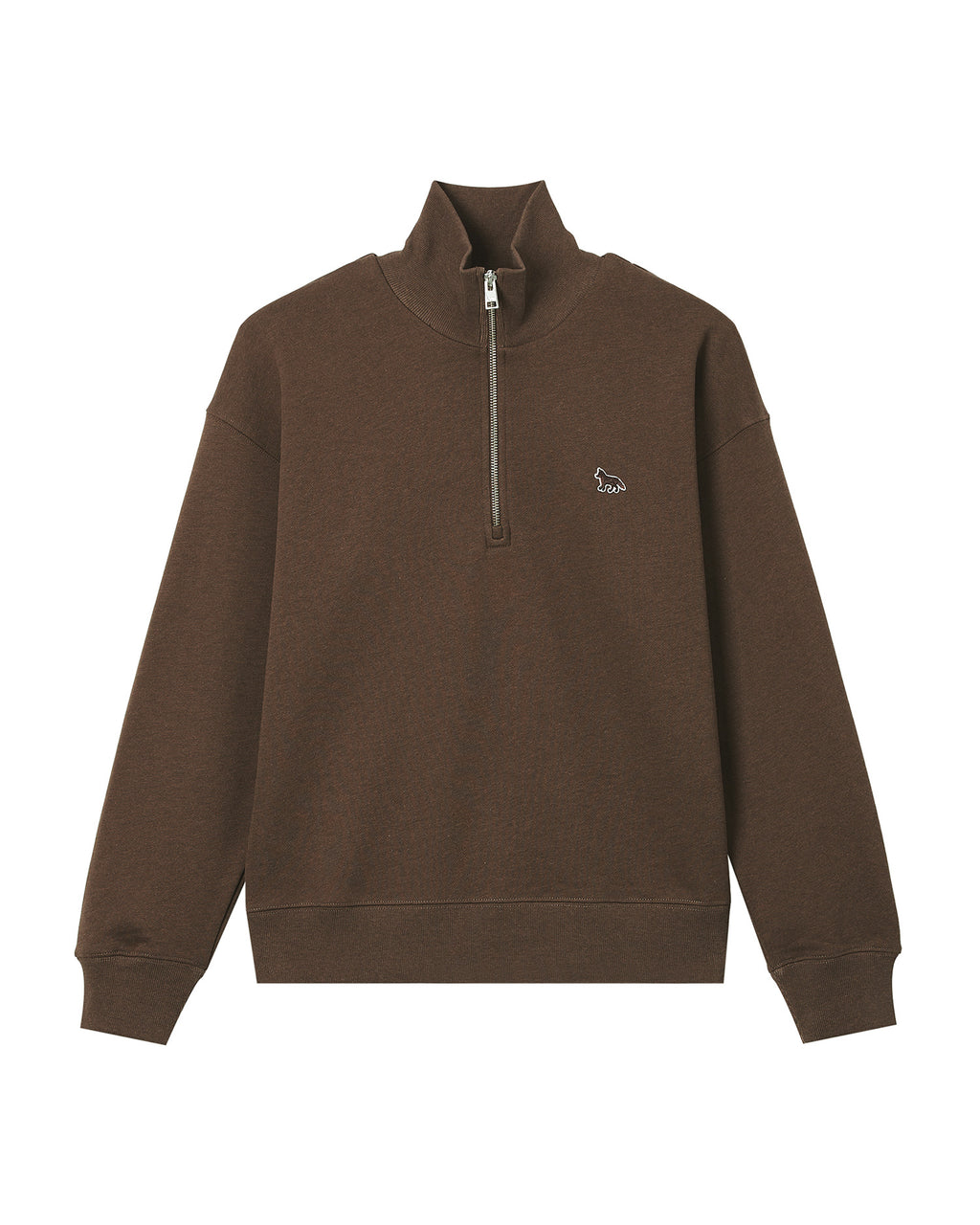 Zip-neck sweat