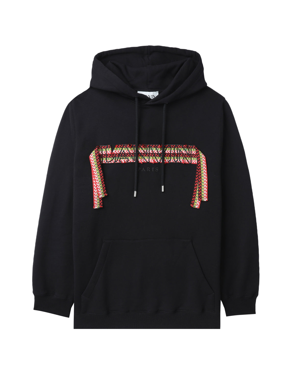 Embroidered trim hoodie