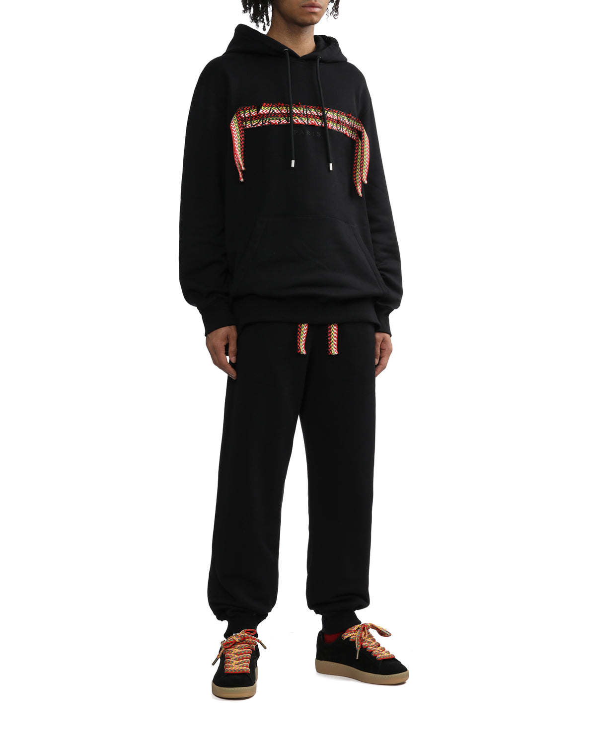 Embroidered trim hoodie