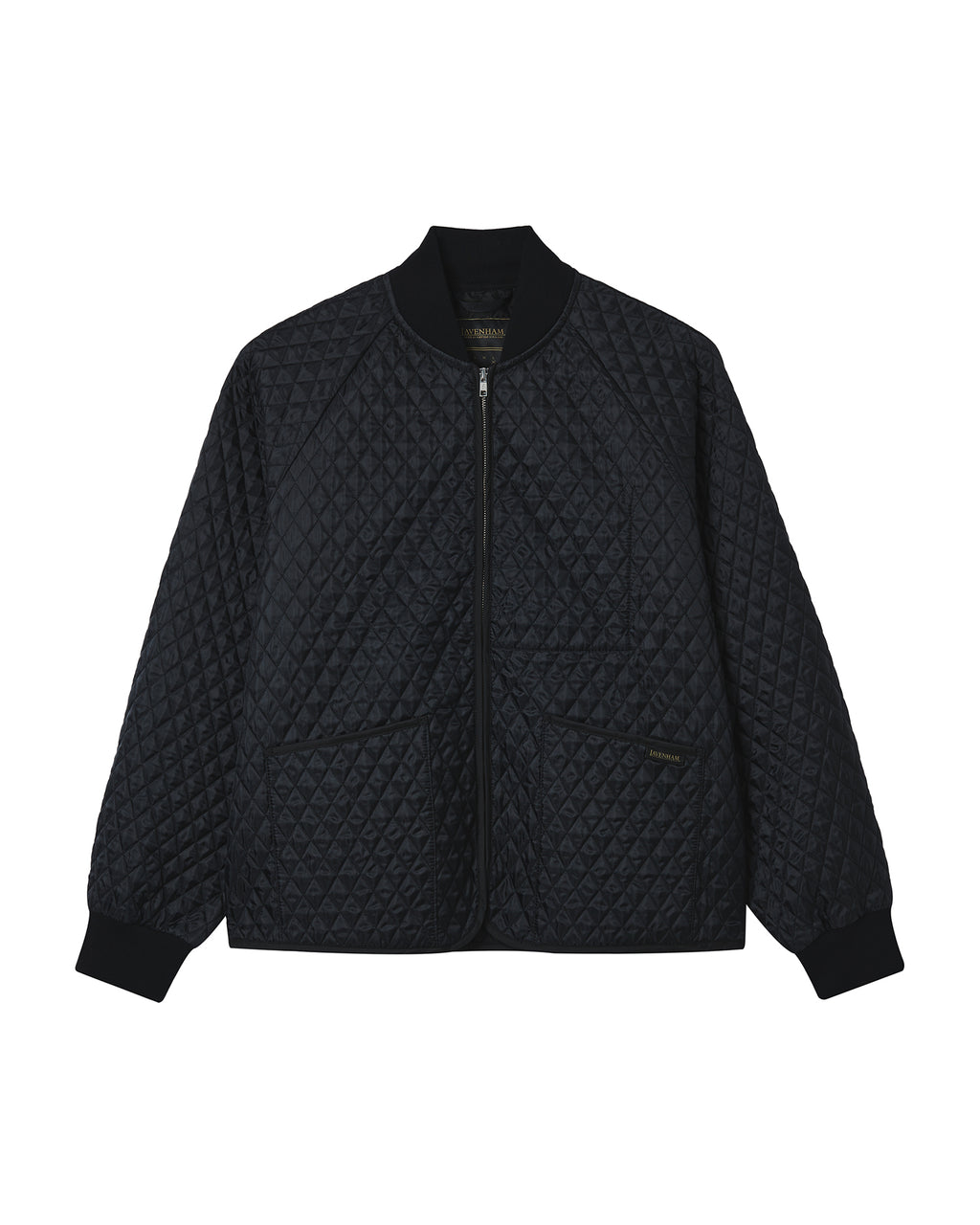 Quilted bomber jacket
