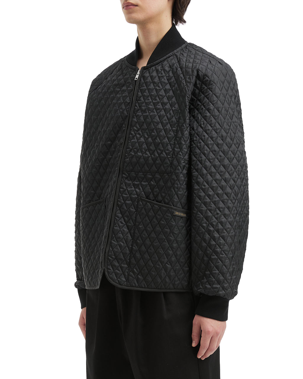 Quilted bomber jacket