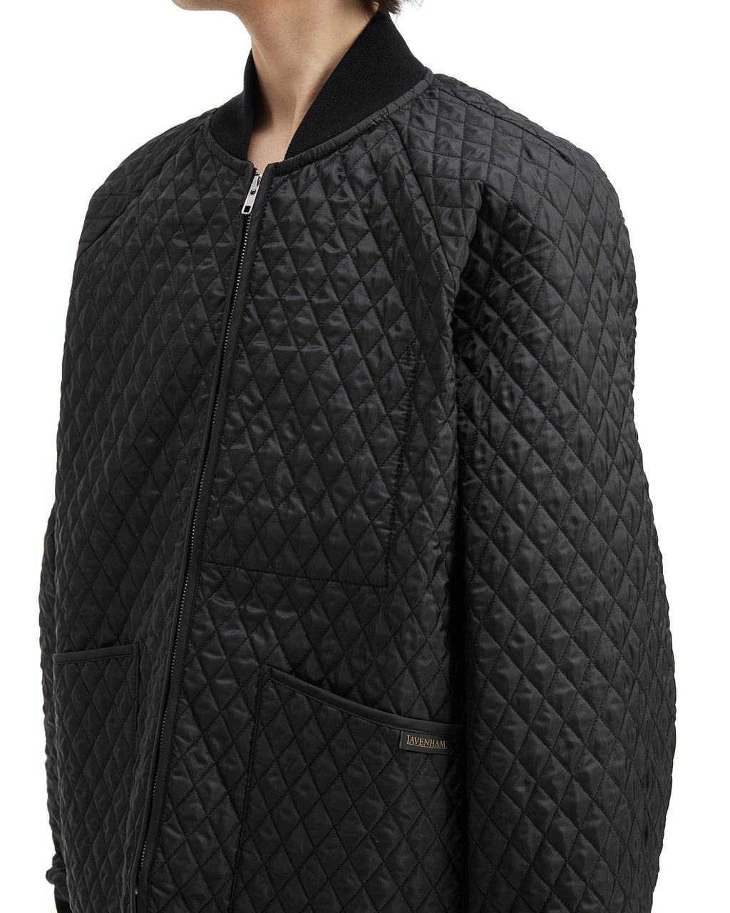 Quilted bomber jacket