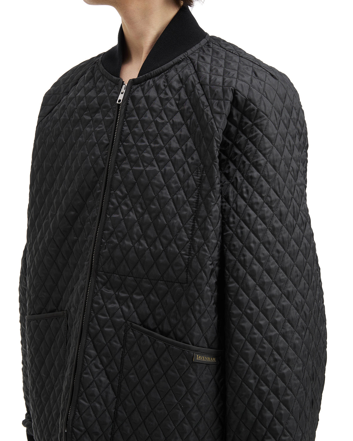 Quilted bomber jacket