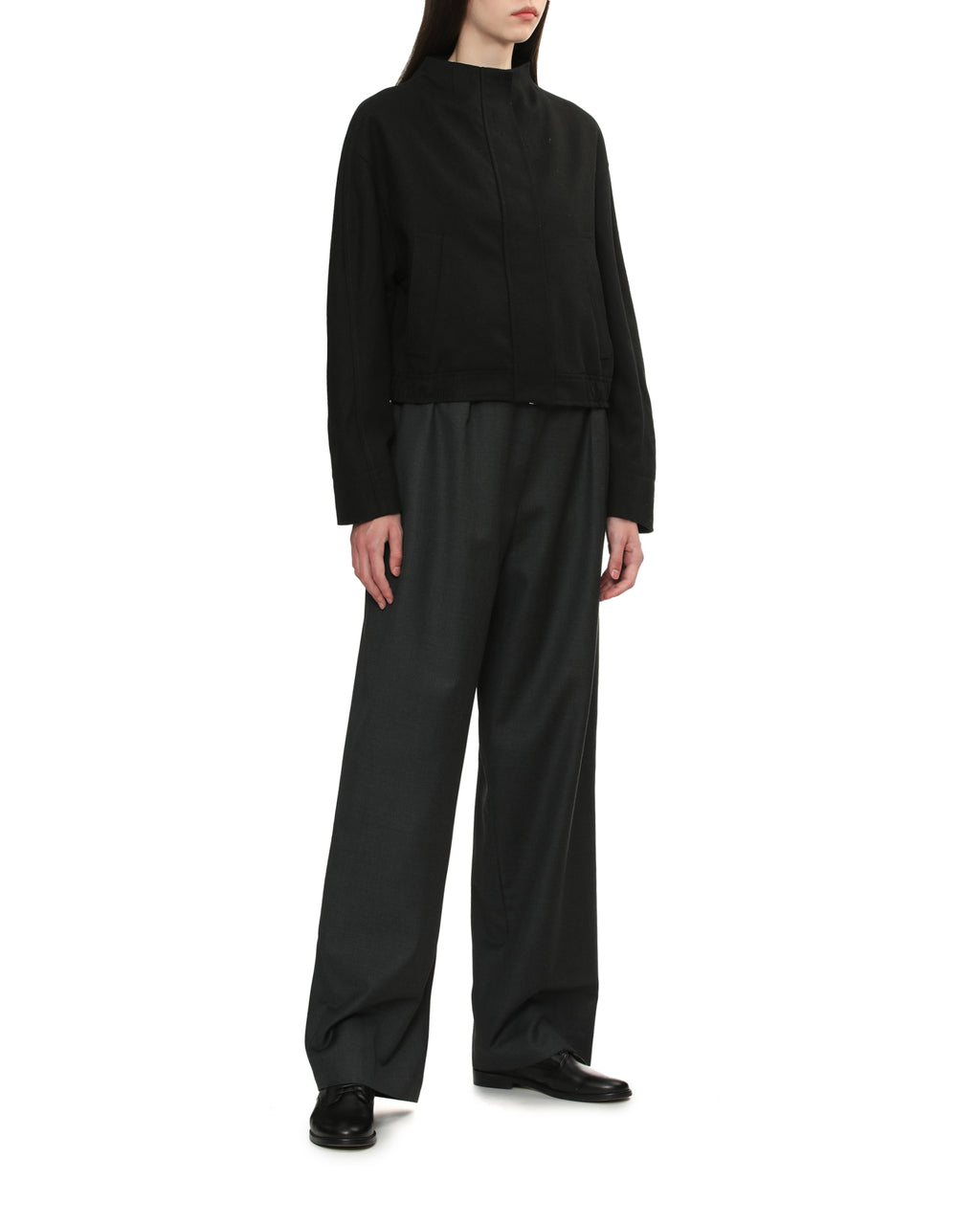 Mock neck jacket