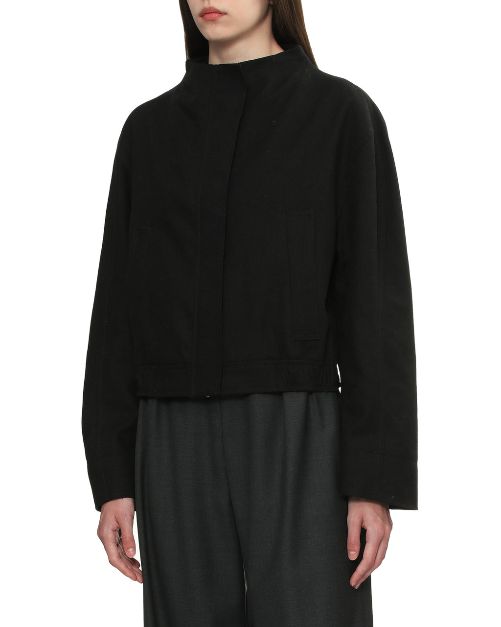 Mock neck jacket