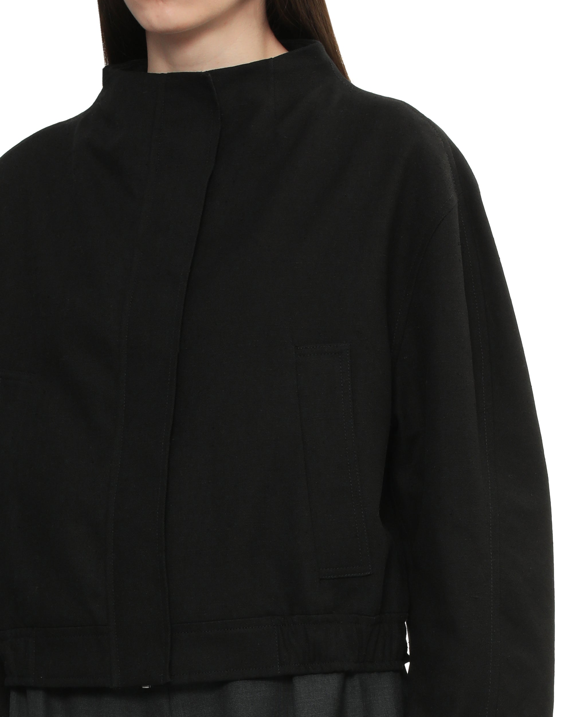 Mock neck jacket