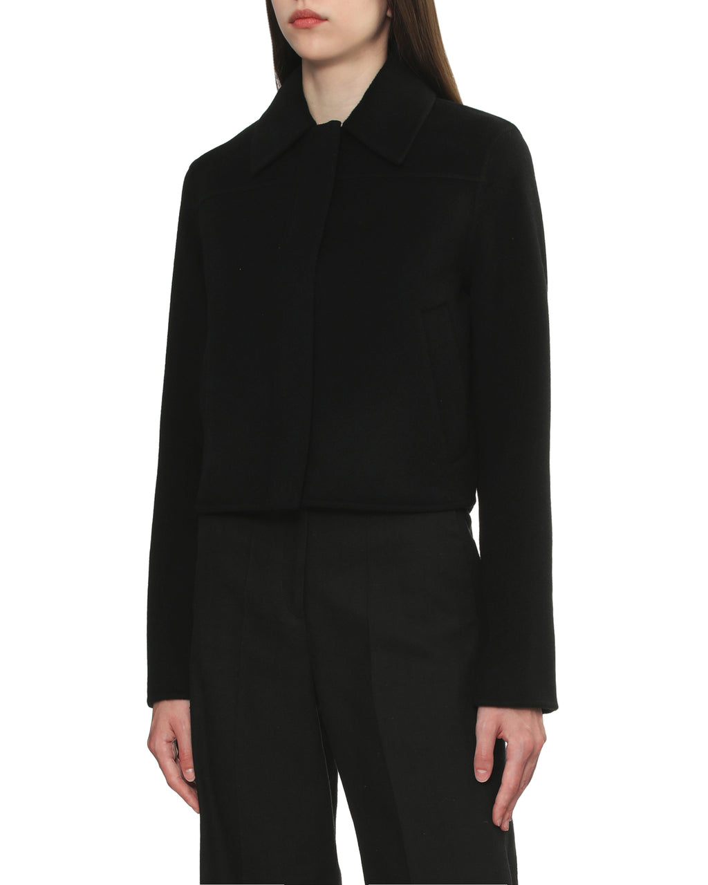 Short boxy coat