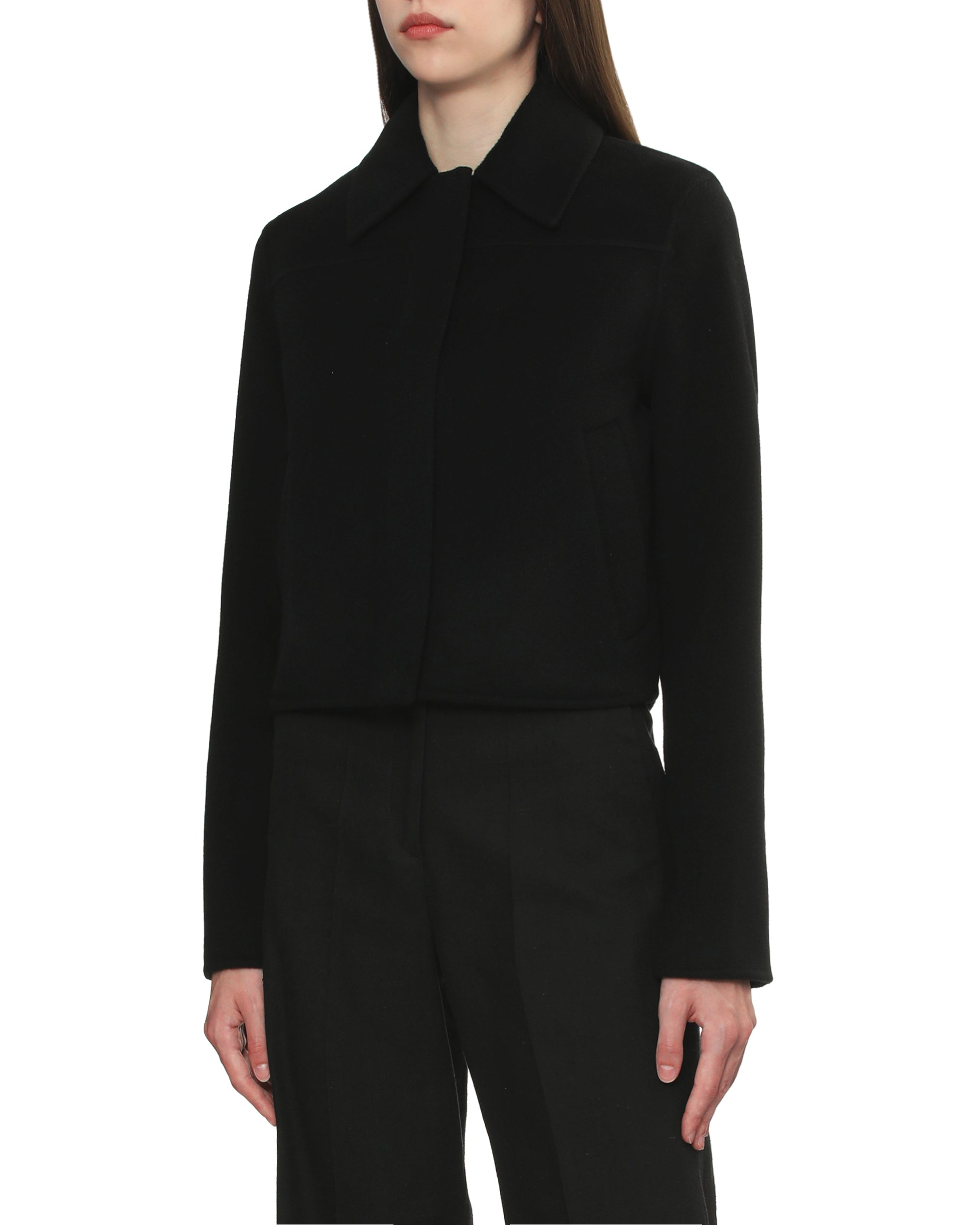 Short boxy coat