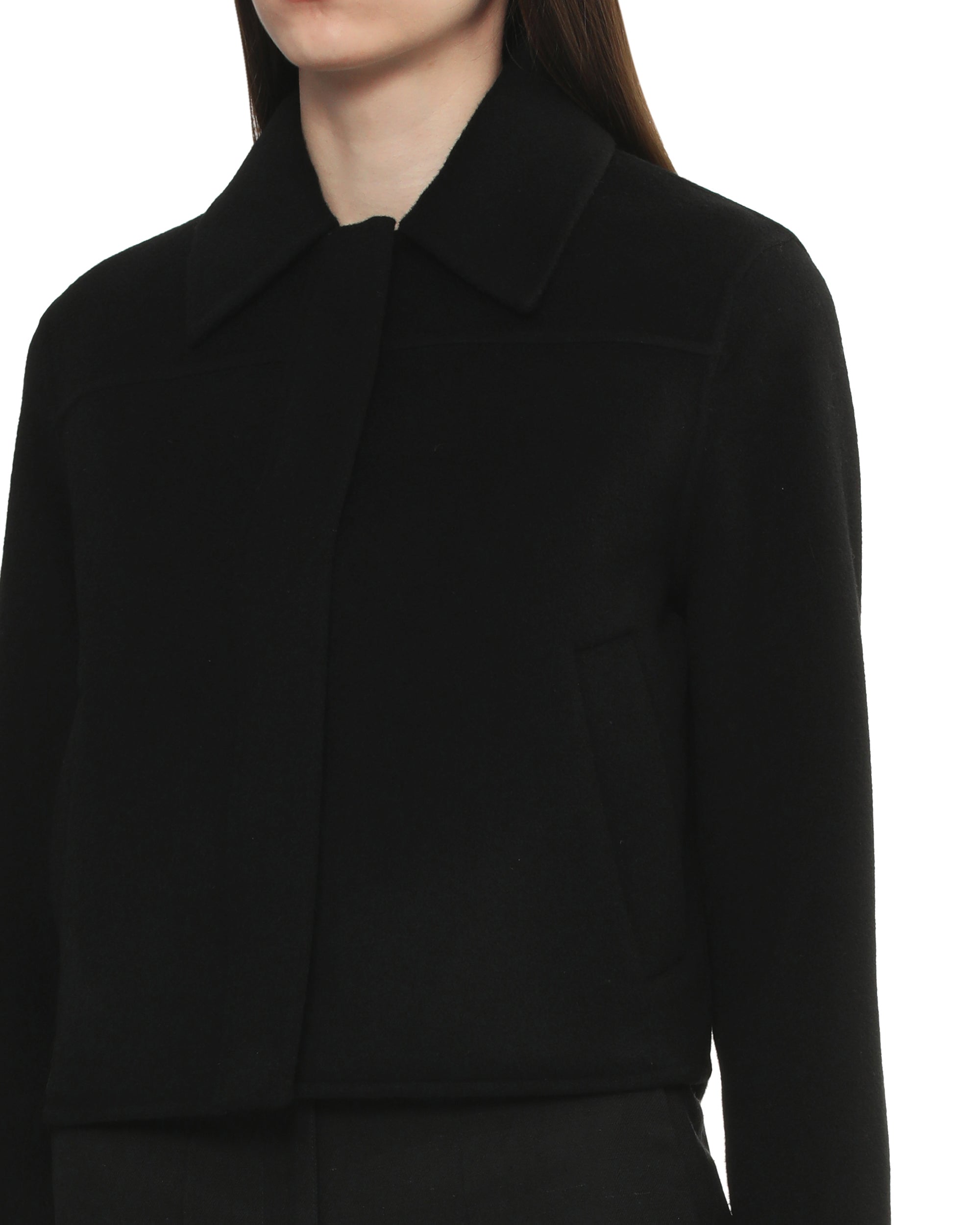 Short boxy coat