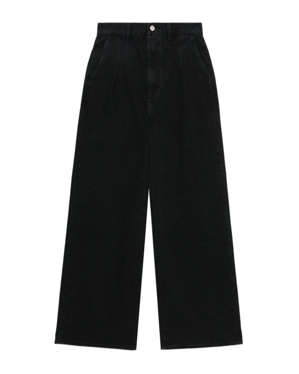 Wide-leg denim pants