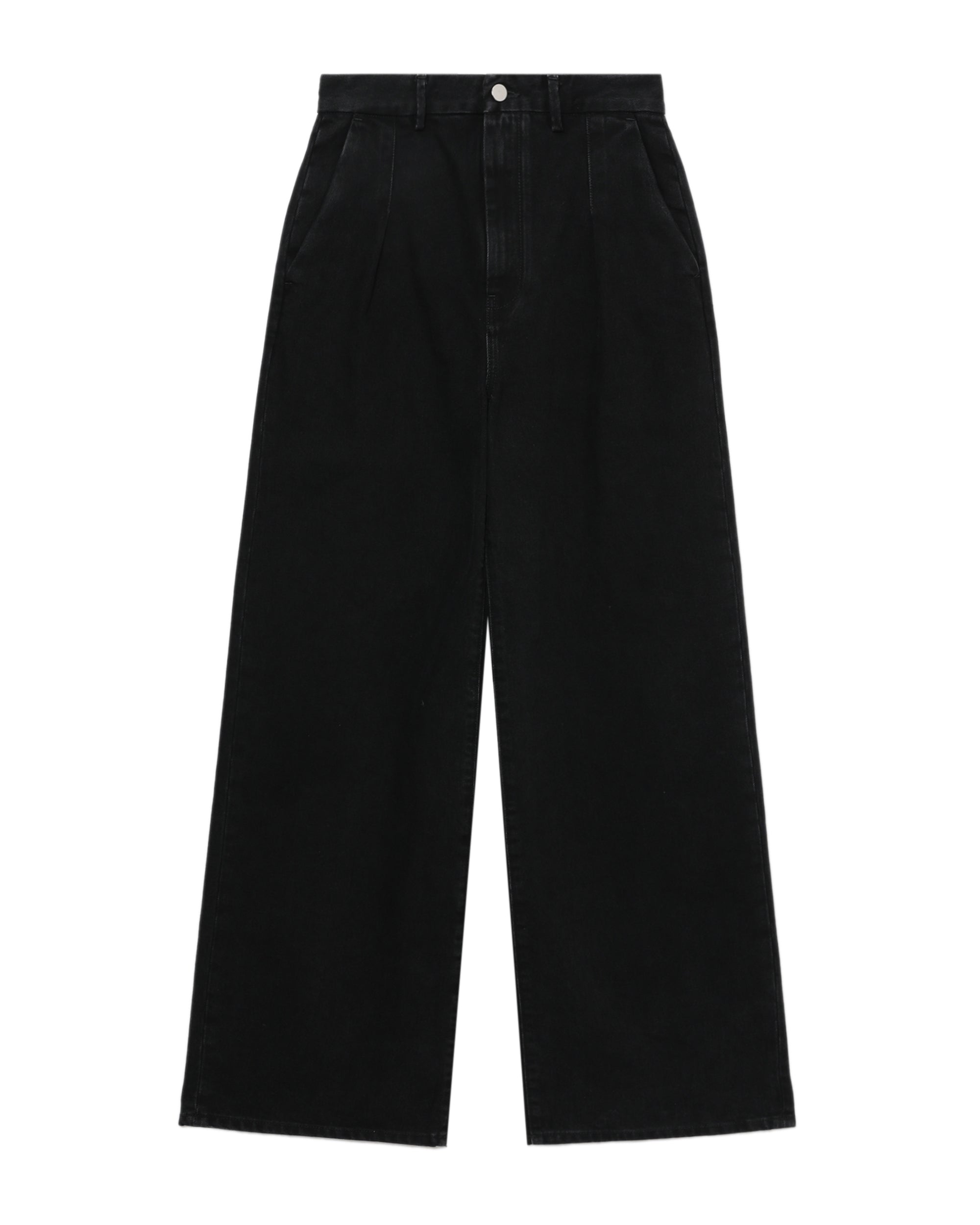 Wide-leg denim pants