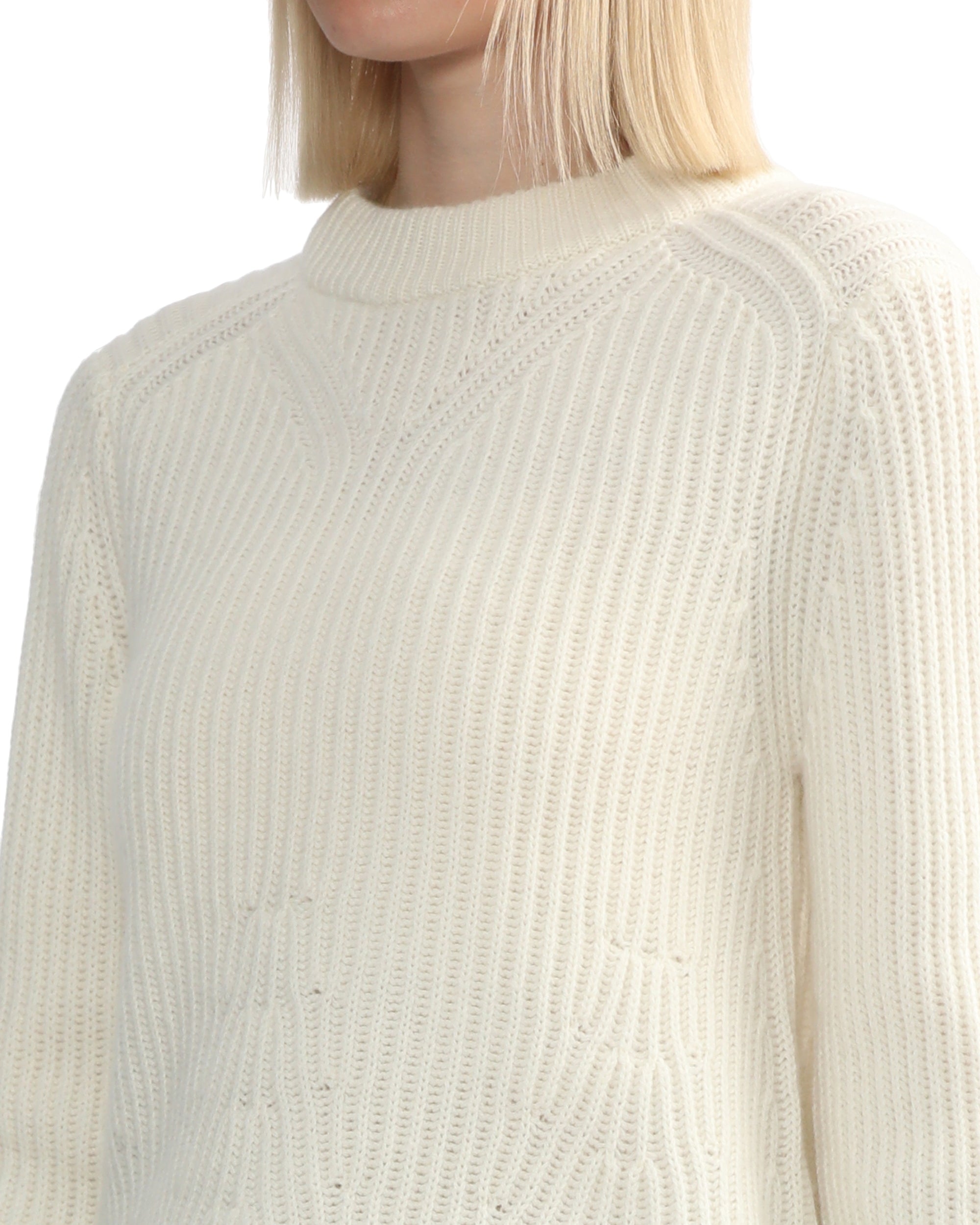 Mock neck jumper