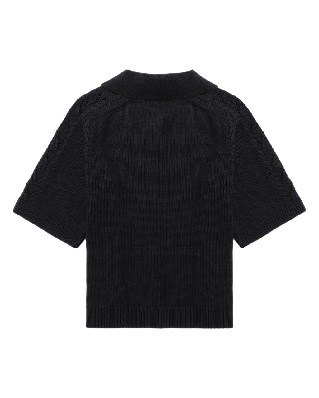 Polo knit top