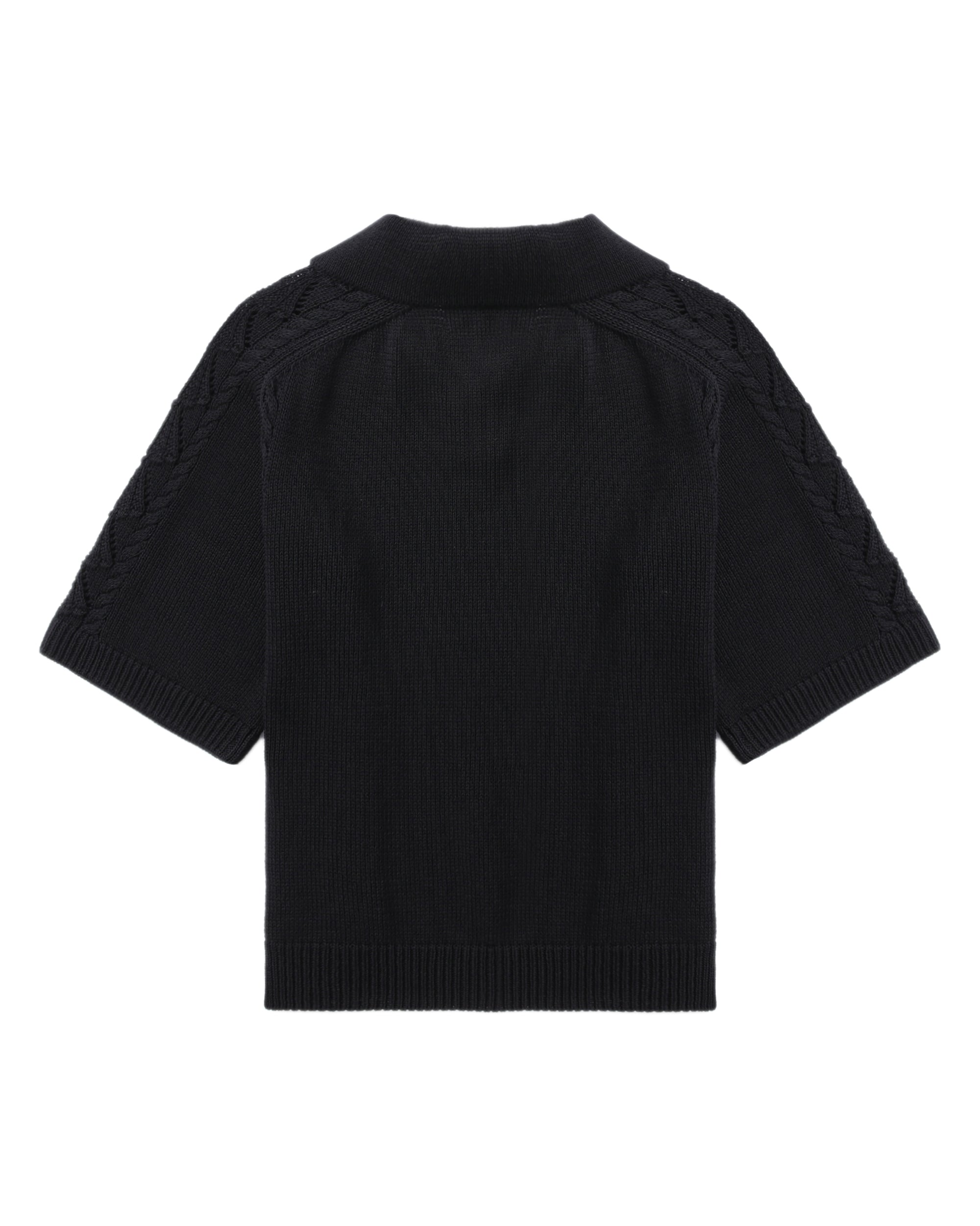 Polo knit top