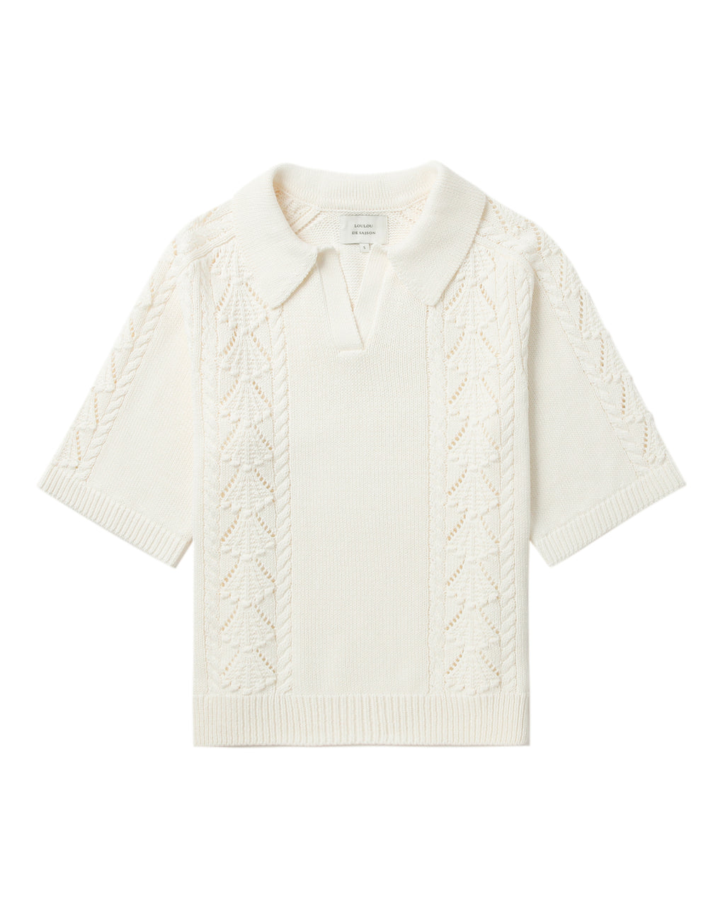 Polo knit top