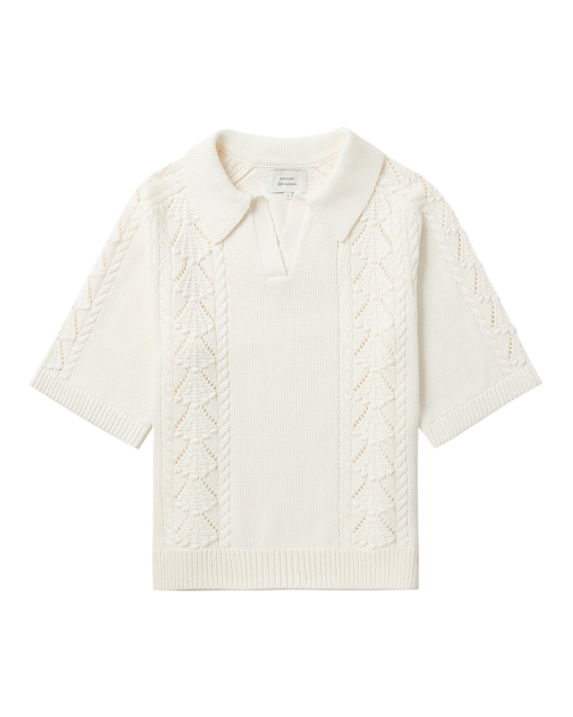 Polo knit top