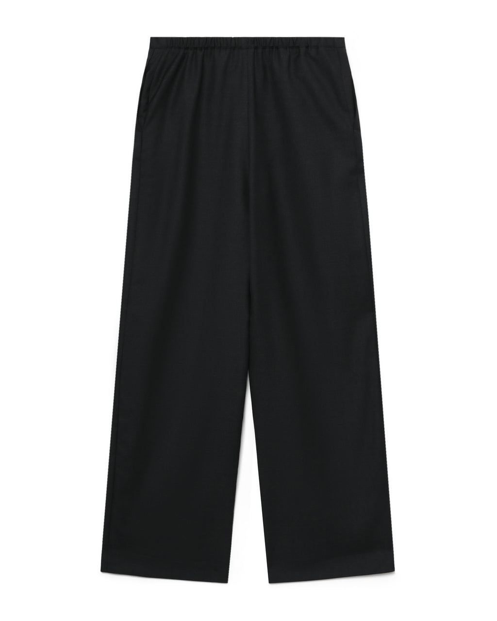 Pleated wool trousers
