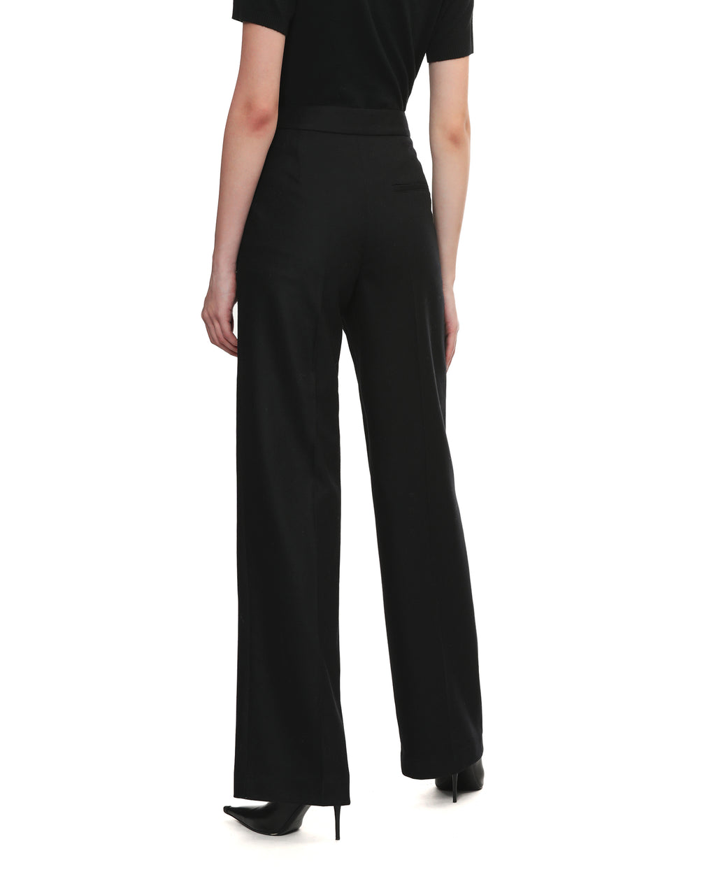 Pleated wool pants