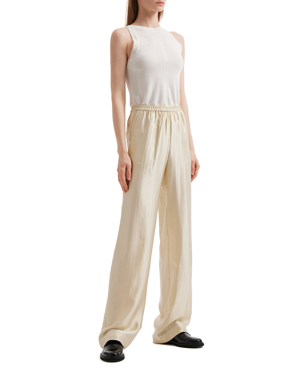 Tonal stripes pants