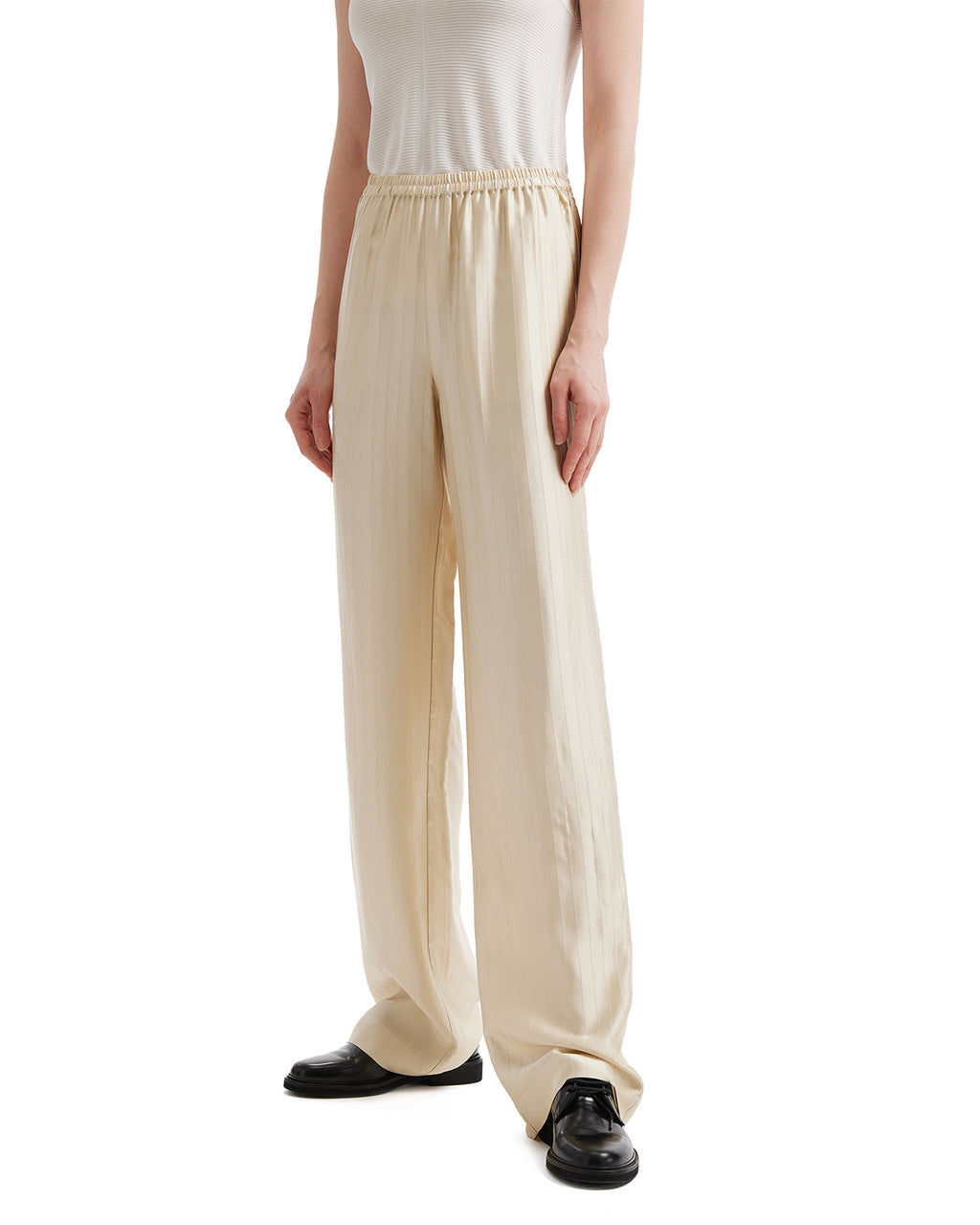 Tonal stripes pants