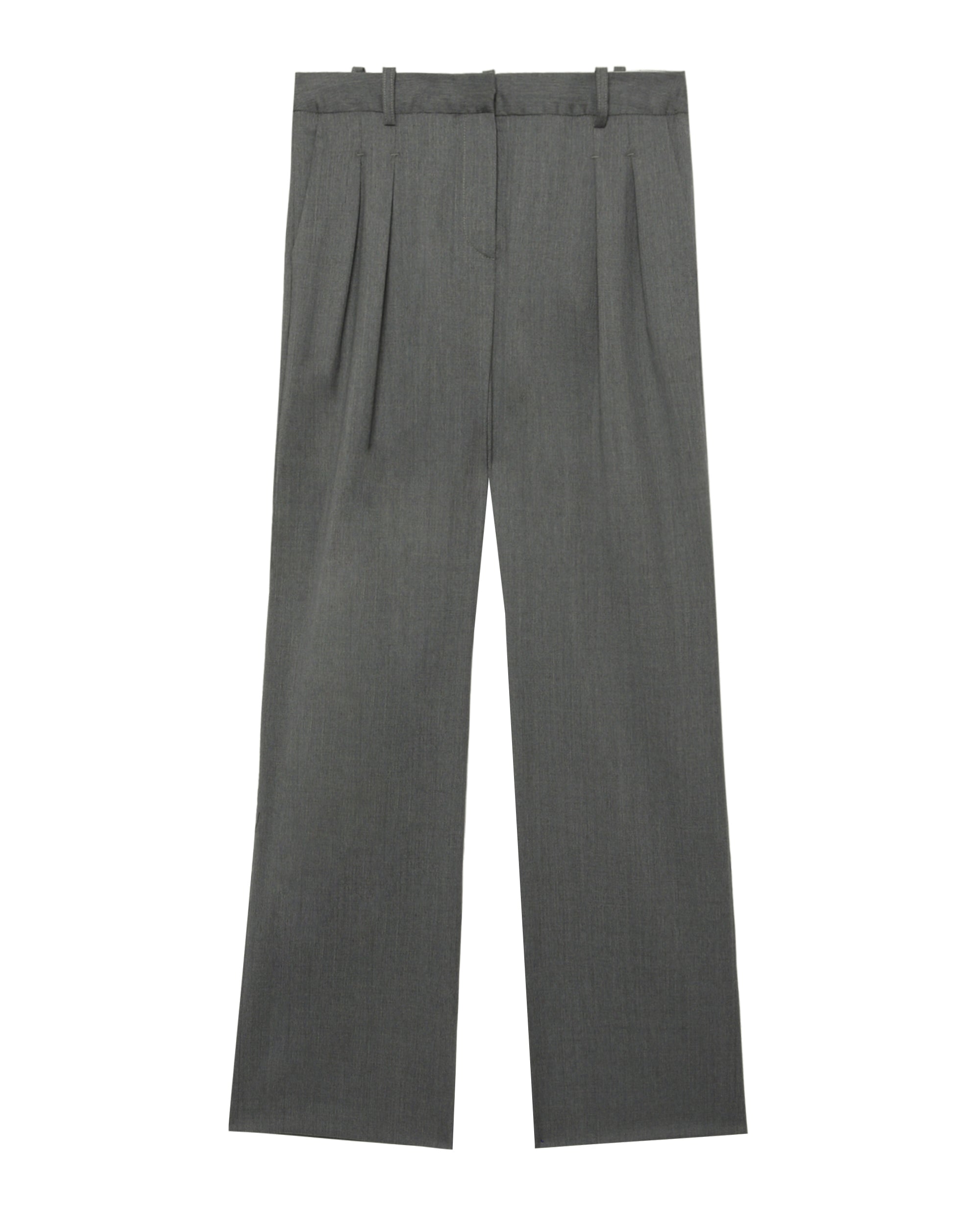 Relaxed fit tucked pants