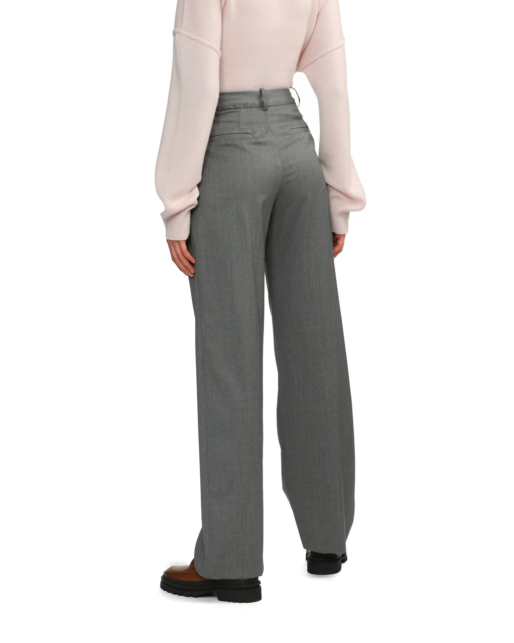 Relaxed fit tucked pants