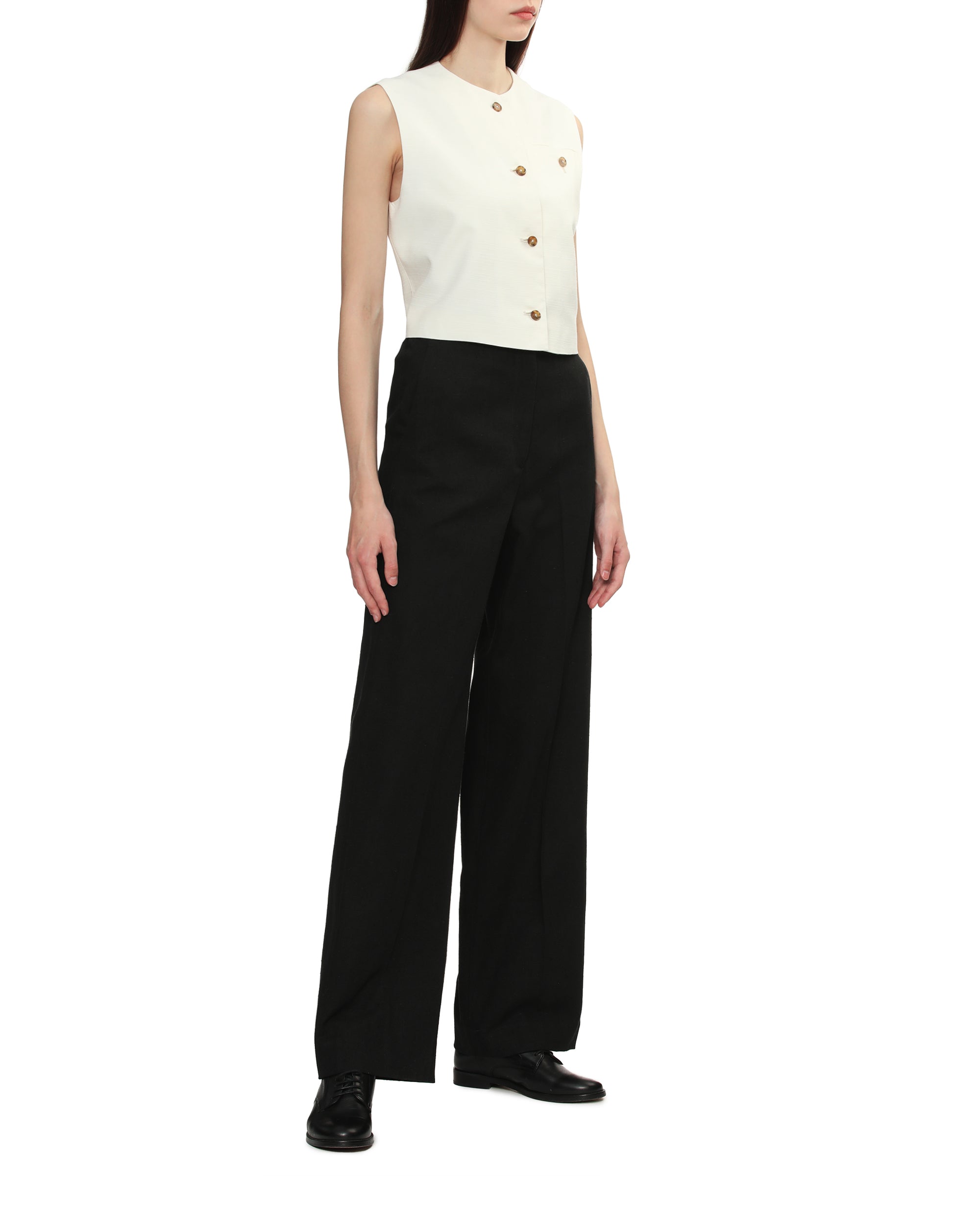 Tailored straight leg pants