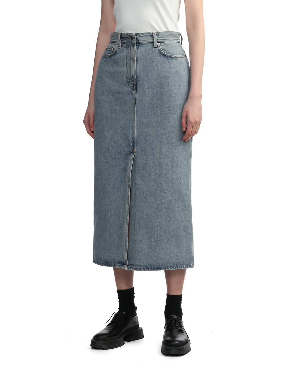 Rona denim long skirt