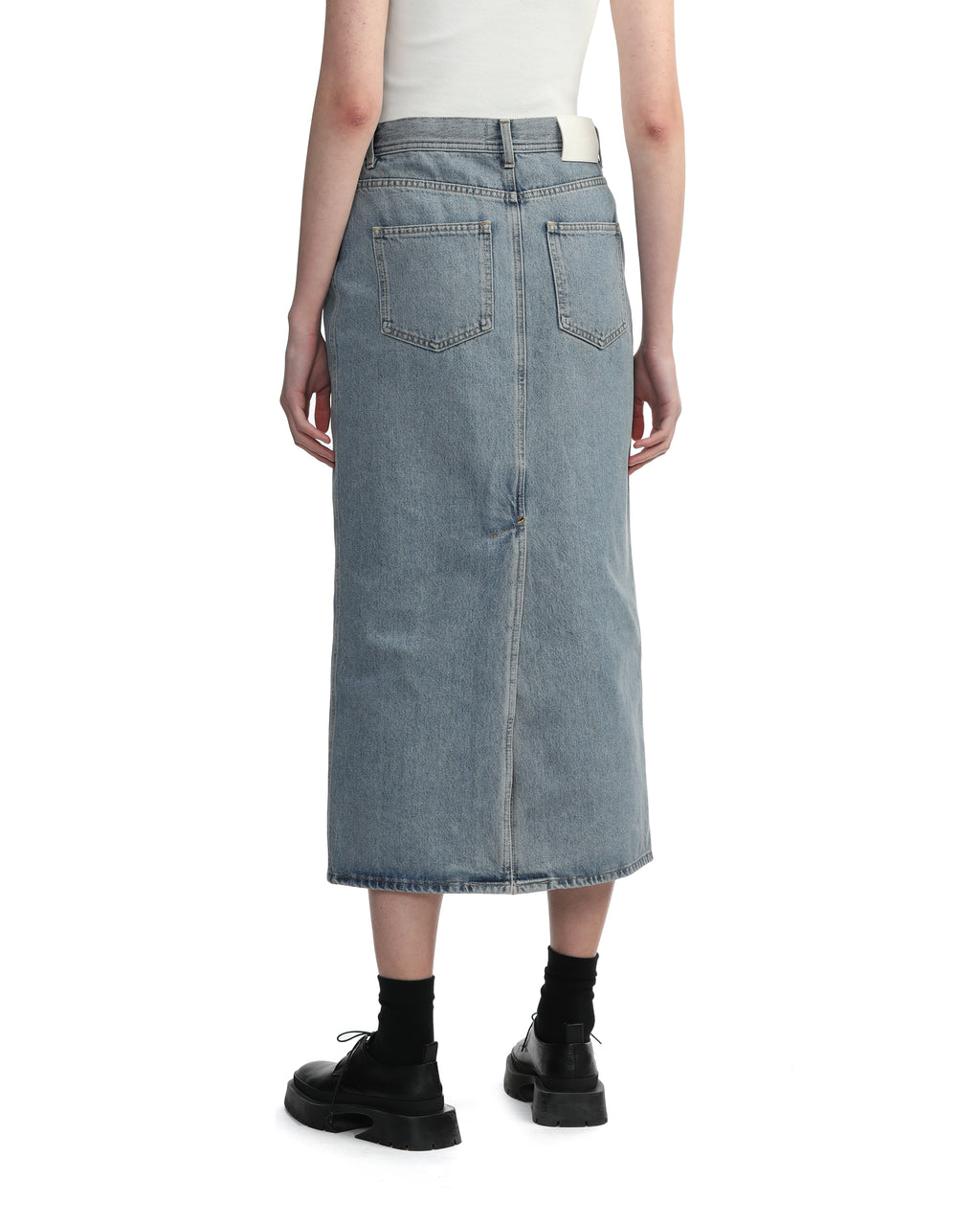 Rona denim long skirt