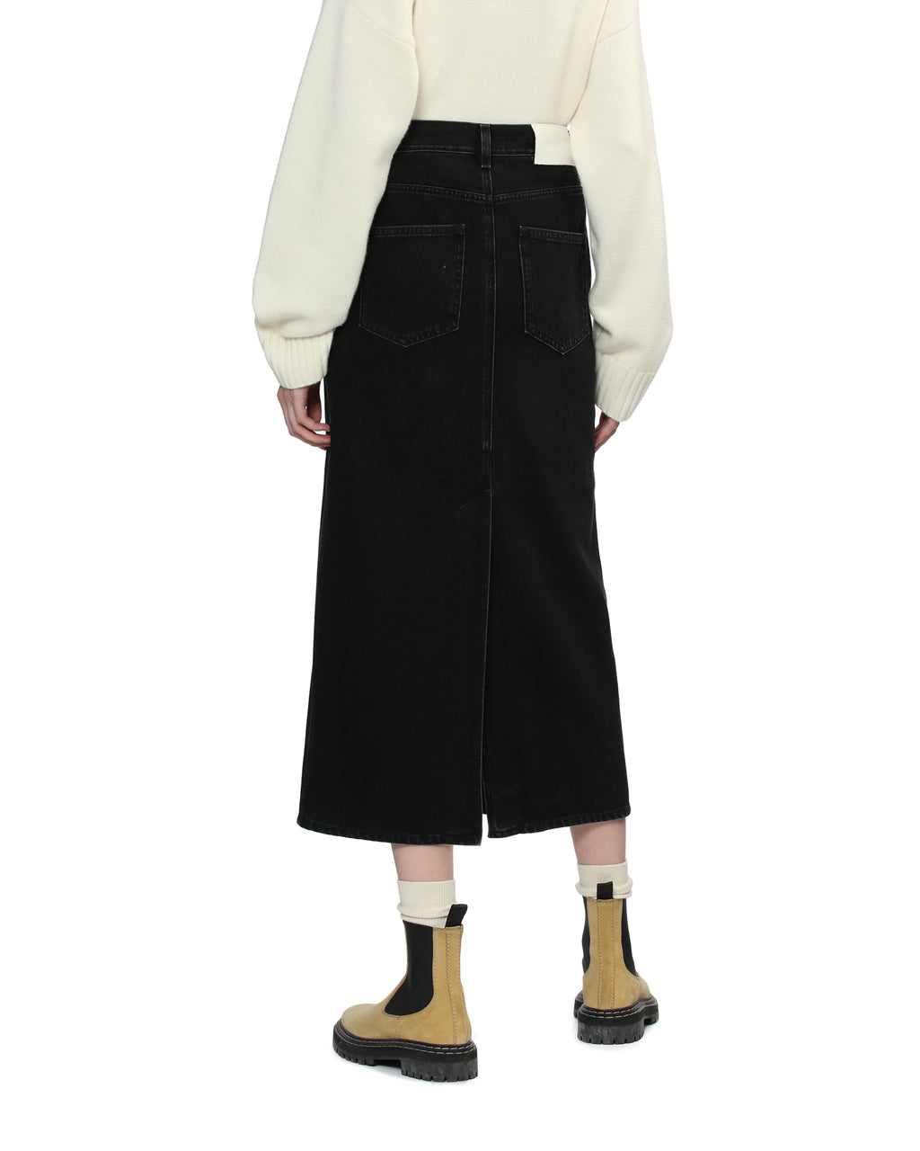 Rona denim midi skirt