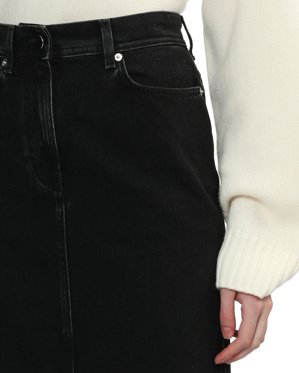 Rona denim midi skirt