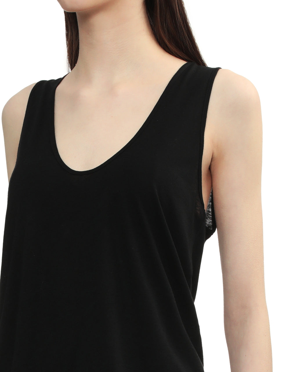 Plunging tank top