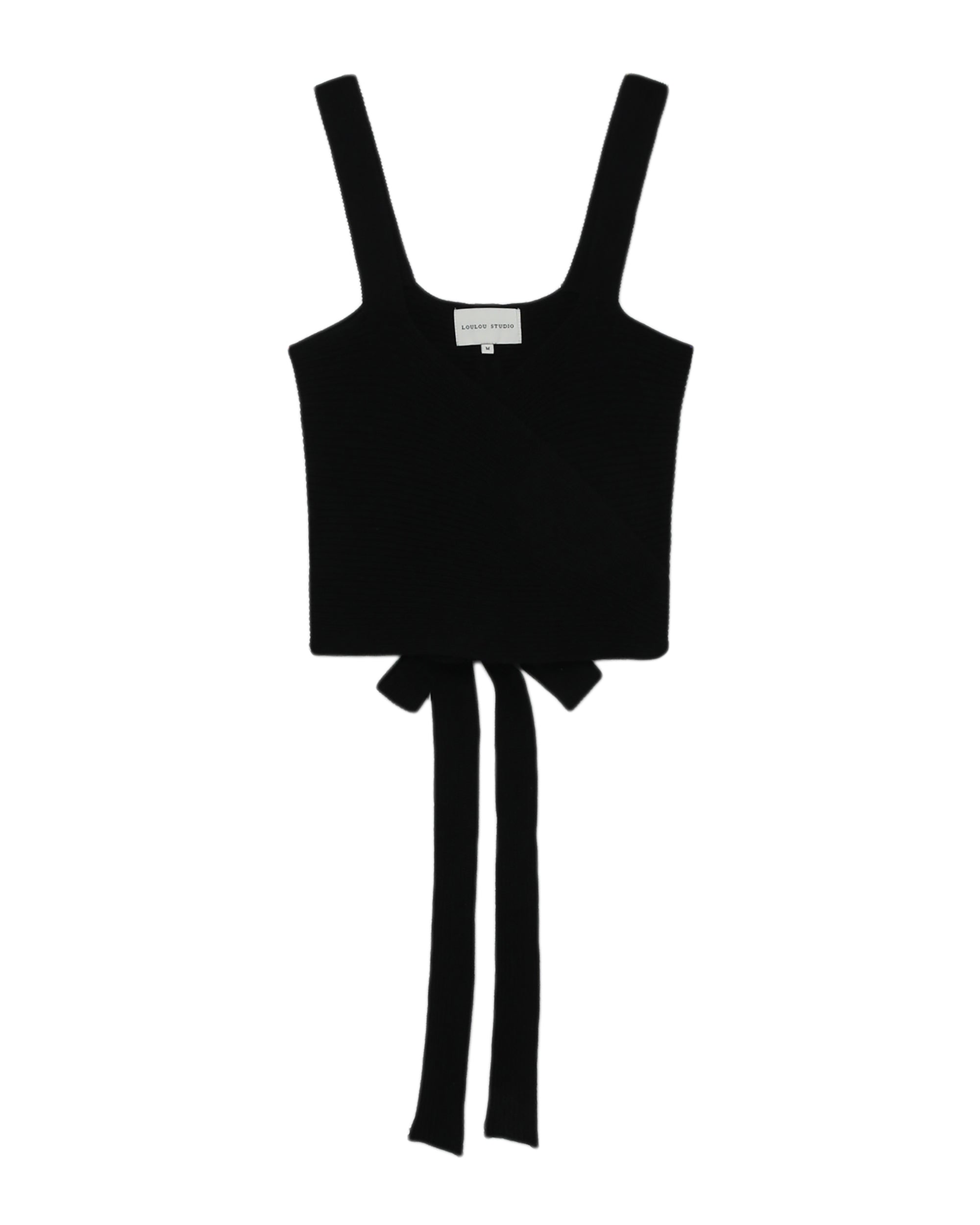 Lace-up sleeveless top