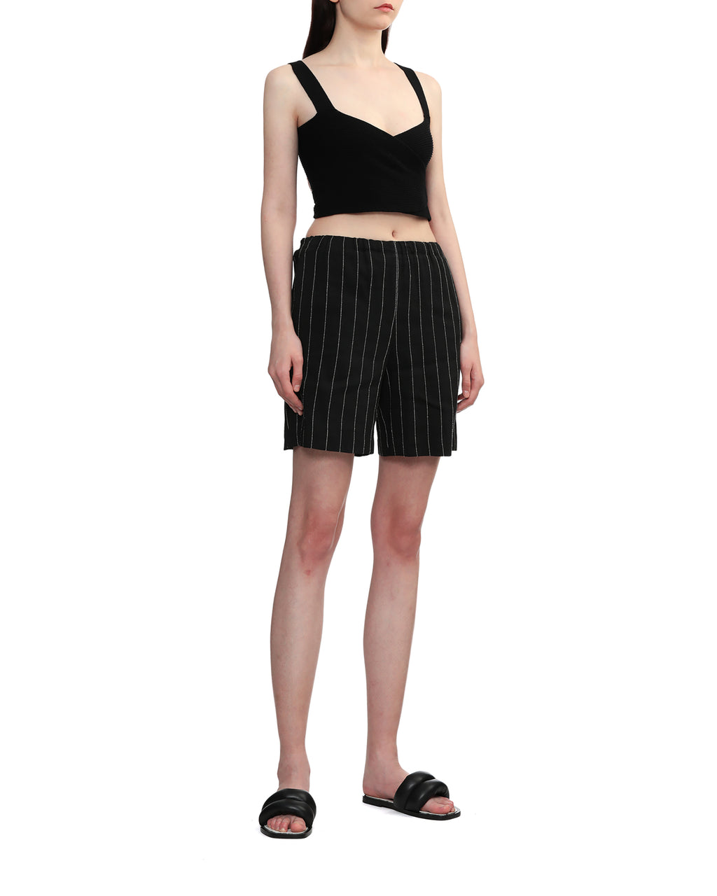 Lace-up sleeveless top