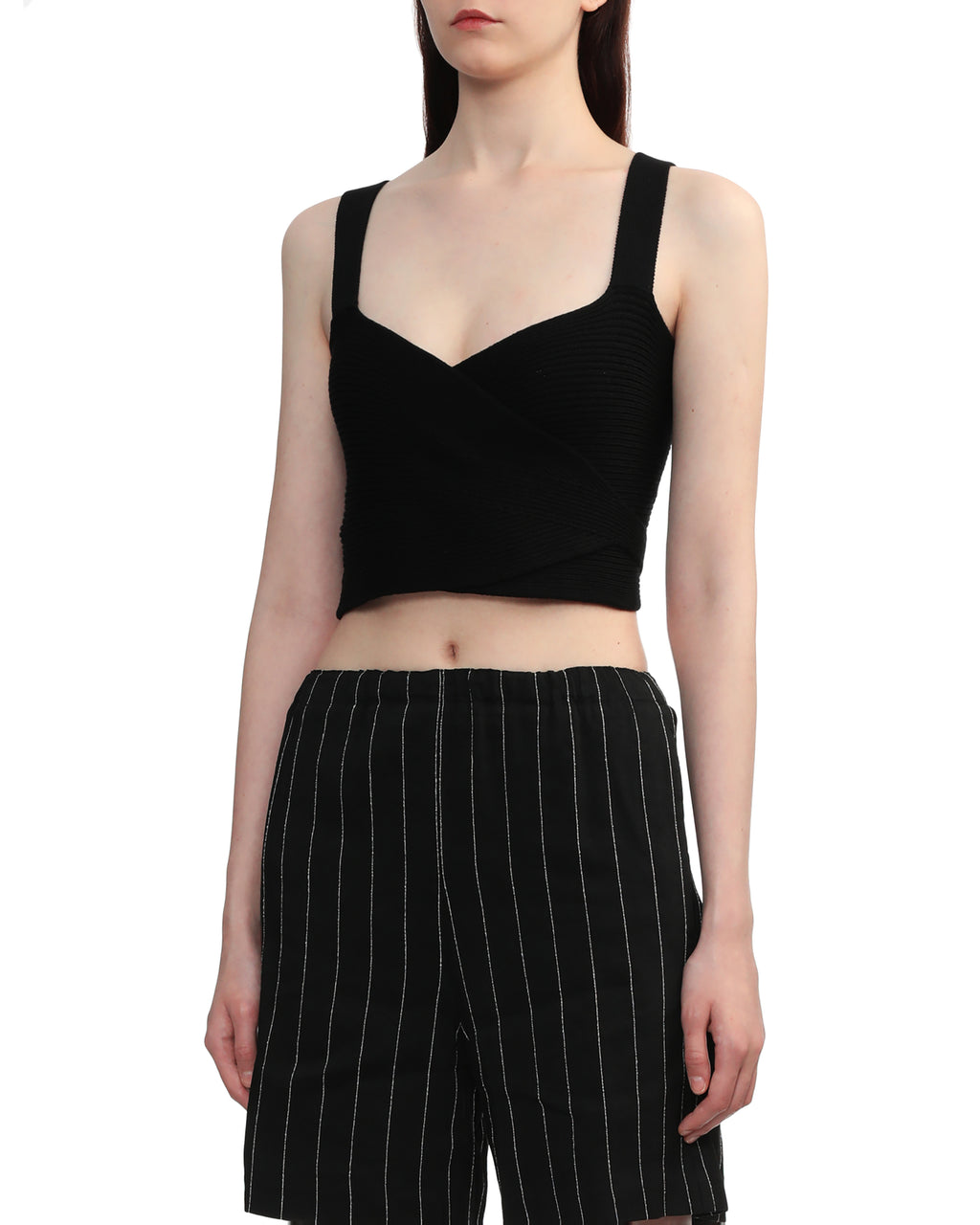 Lace-up sleeveless top