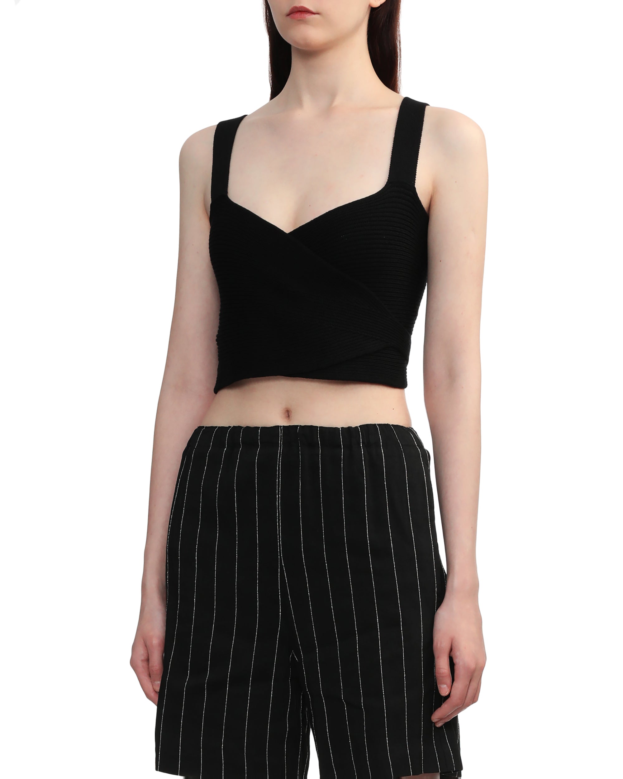 Lace-up sleeveless top