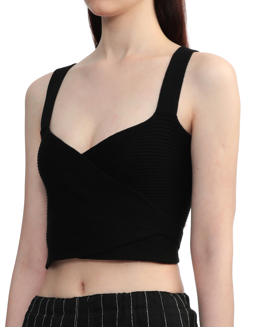 Lace-up sleeveless top