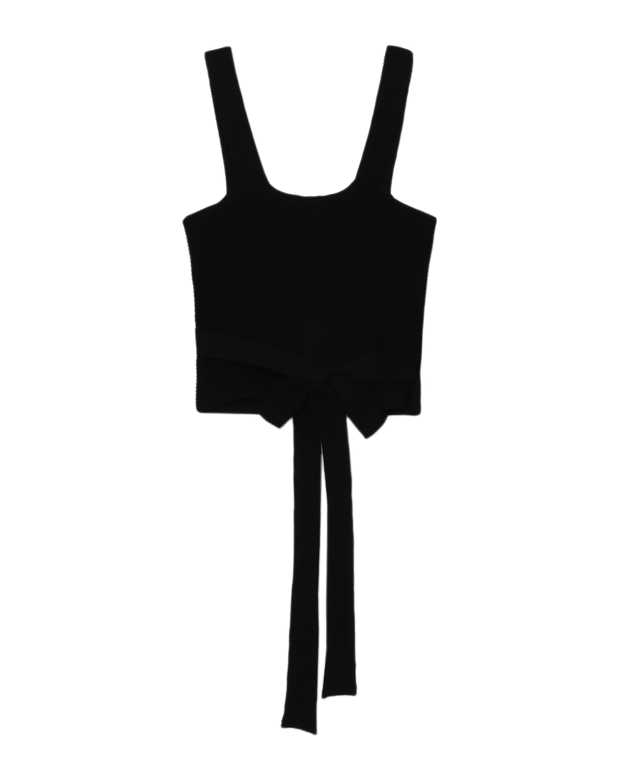 Lace-up sleeveless top