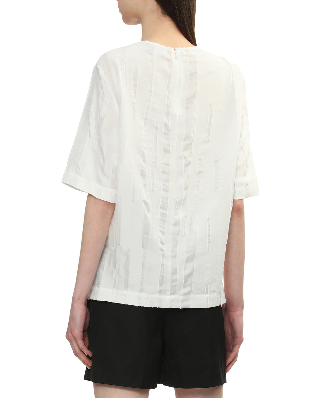Round neck blouse