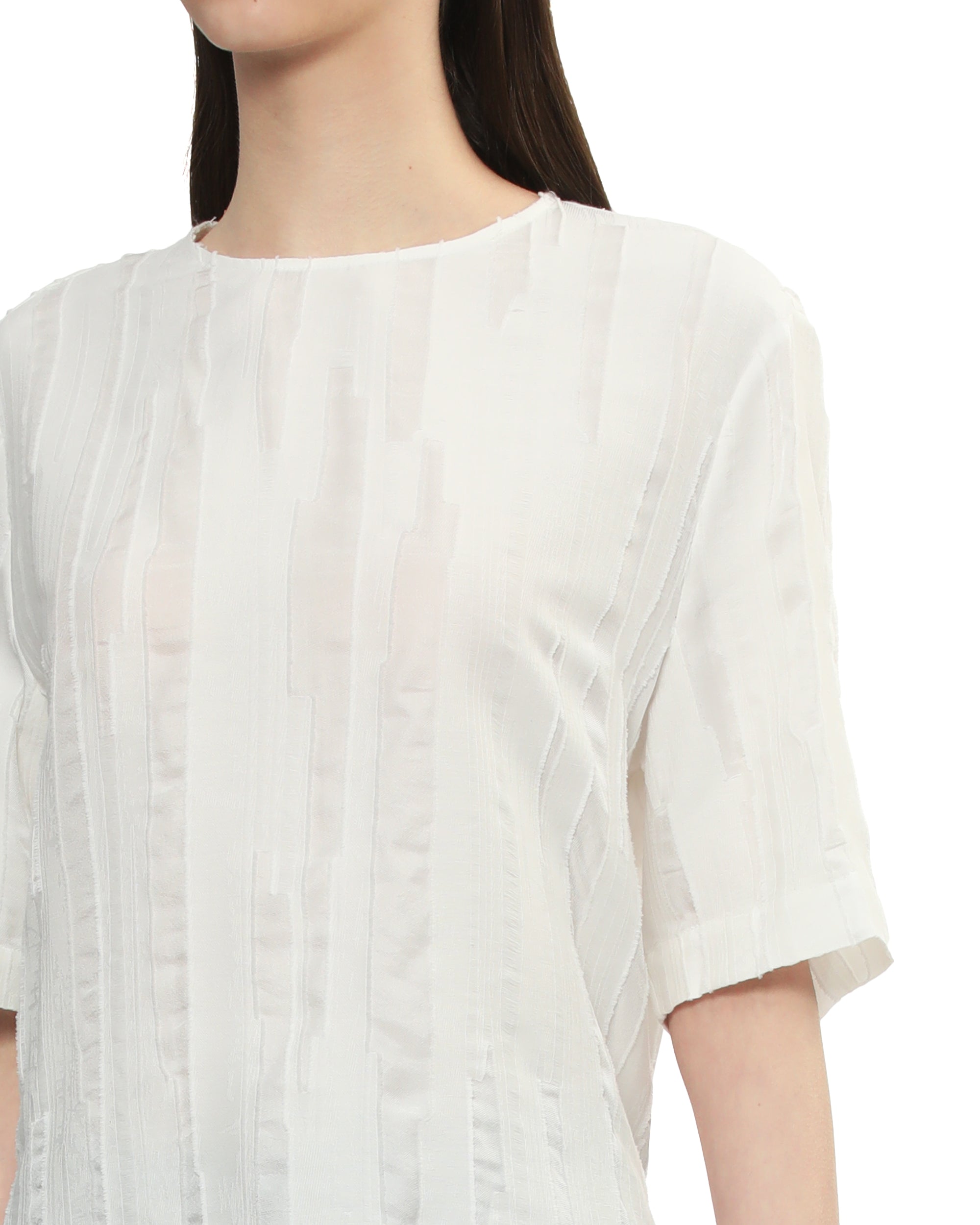 Round neck blouse