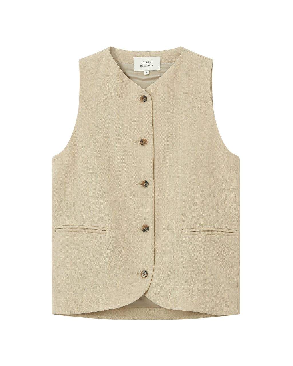 Tailored button-front waistcoat