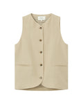 Tailored button-front waistcoat