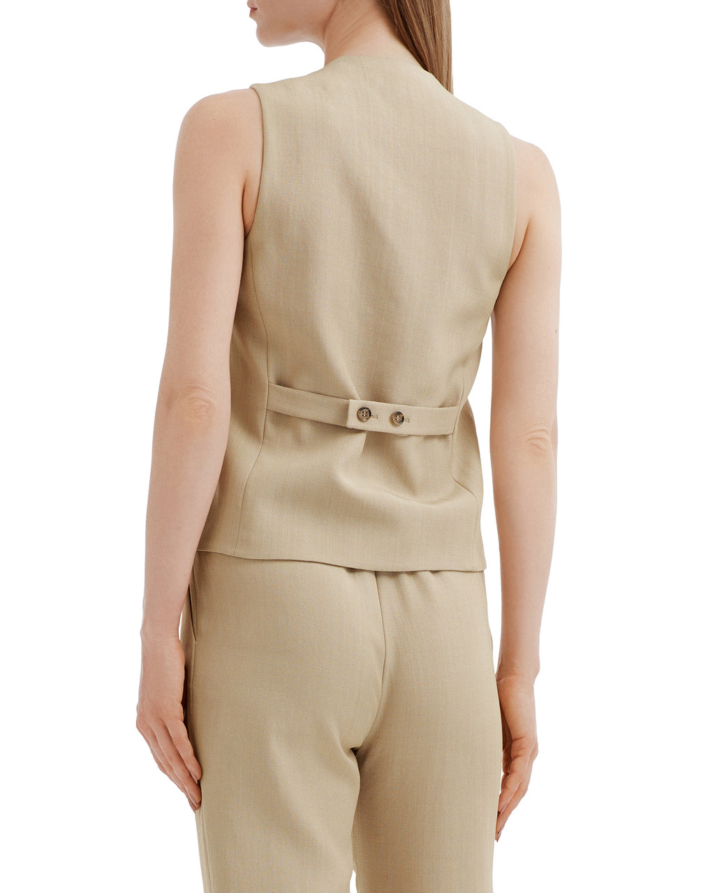 Tailored button-front waistcoat