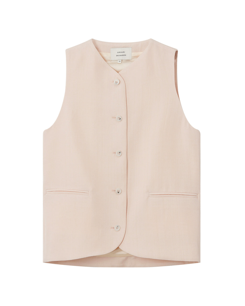 Tailored button-front waistcoat