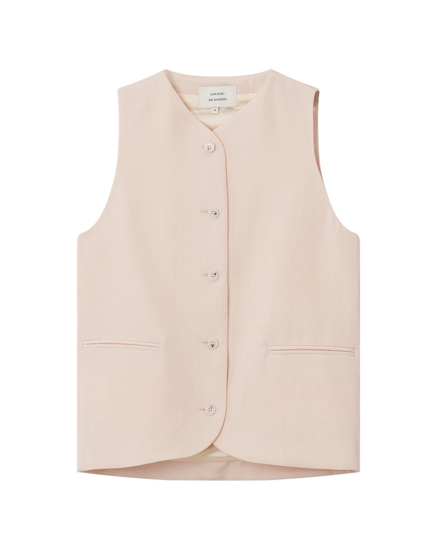 Tailored button-front waistcoat